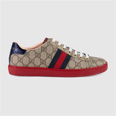 New gucci ace gg supreme boutique low top sneakers shoes 10 g/us 10.5 rfid. Ace GG Supreme low-top sneaker - Gucci Women's Sneakers ...