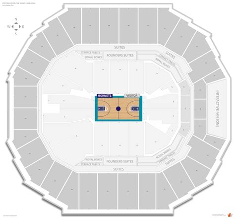 Charlotte Hornets Seating Guide Spectrum Center Time Warner Cable
