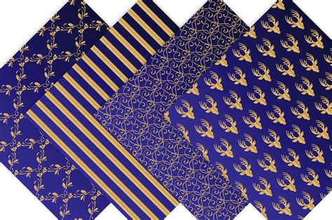 Royal Blue And Gold Digital Backgrounds