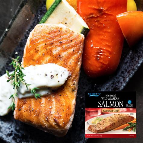 Moreys Marinated Wild Alaskan Salmon 2 Boxes 12 Salmon Filets