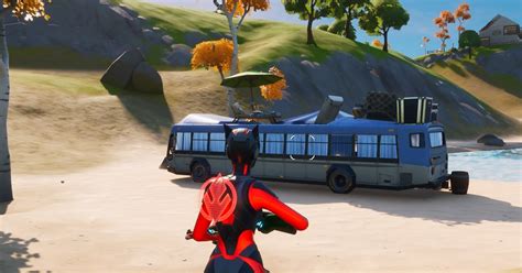 Fortnite Chapter 2 Dance At Rainbow Rentals Beach Bus And Lake Canoe Vg247