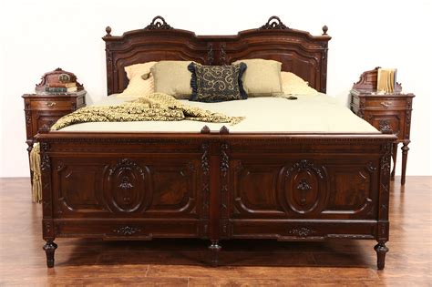 All of our bedroom sets are built to be durable and stylish. SOLD - Italian Carved Walnut 1900 Bedroom Set, King Size ...