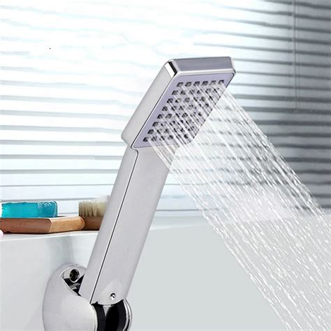 Pvivlis Shower Handheld Water Saving Shower Head Square Handheld Shower Head Abs With Chrome