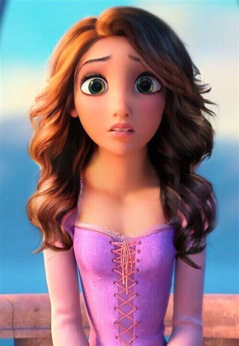 princess rapunzel brown hair