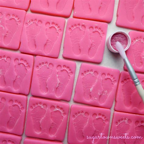 Sugartown Sweets Footprint Baby Shower Cookies