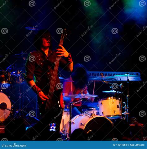 Finnish Heavy Metal Band Parasite City Live Editorial Image - Image of