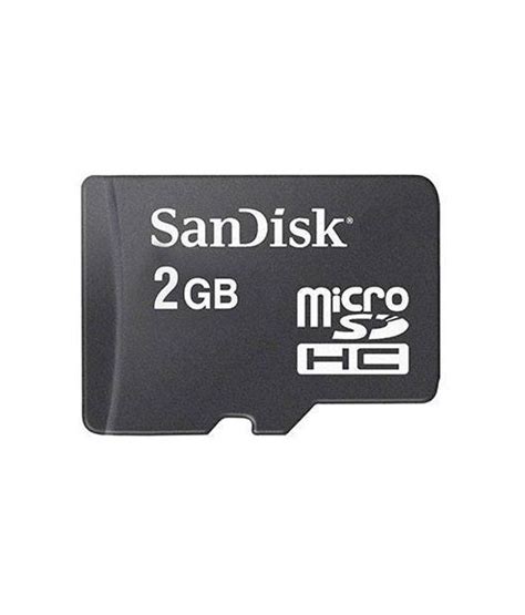 The cards are used in mobile phones. Sandisk 2 GB Micro SD Card - Memory Cards Online at Low ...