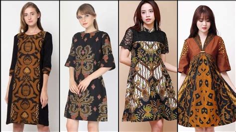 Simple And Stylish Casual Cotton Printed Batik Dresses Batik Fashion