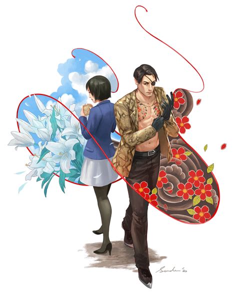 Yakuza Majima And Makoto By Sandara On Deviantart Character Concept