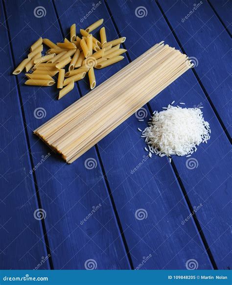 A Mixture Of Carbohydrates From Pasta To Rice Stock Image Image Of