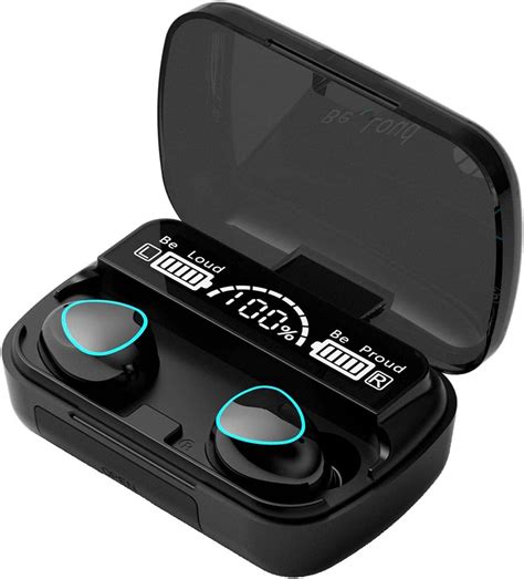wireless bluetooth 5 1 headset charging box hi fi stereo ipx7 sports waterproof headset