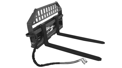 Skid Steer Hydraulic Adjustable Pallet Fork Attachment Pro Series