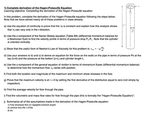 A motion detector is an electrical device that utilizes a sensor to detect nearby motion. Solved: 1) Complete Derivation Of The Hagen-Poiseuille Equ ...