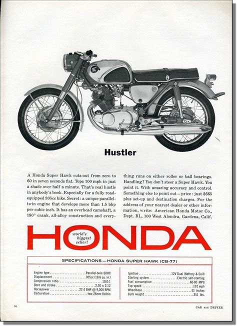 Honda 305 scrambler off 70 friendsofarchaeology jo. 1964 ELVIS & BARBARA STANWYCK HONDA Super Hawk CB77 ...