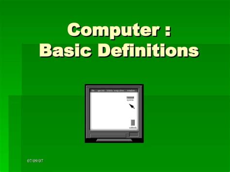 Computer Basic Definitions Ppt