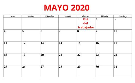 1 De Mayo 2020 Festivo Día Del Trabajador El Correo