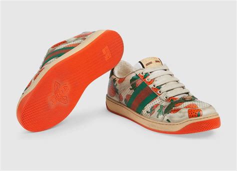 Guccis Latest Dirty Sneakers Come Covered In Strawbs Fashion Journal