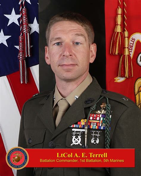 Ltcol Andrew Terrell 1st Marine Division Biography