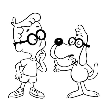 Mr Peabody en Sherman kleurplaten Kleurplatenpagina.nl boordevol