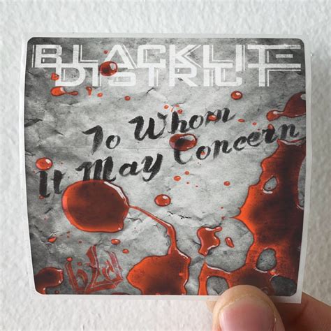 Blacklite District To Whom It May Concern Album Cover Sticker