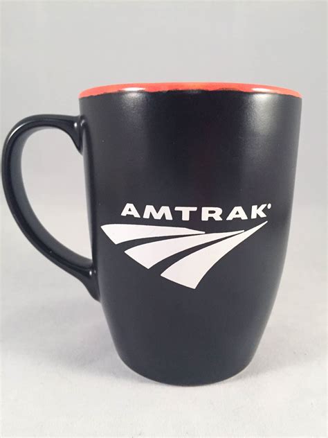 Amtrak Mug Black Orange And White Excellent Condition On Amtrak Coffeemug