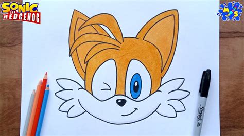 How To Draw Tails Face Youtube