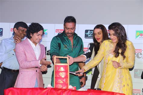Kajol Ajay Devgan Neha Dhupia At The Trailer Launch Of Film Helicopter Eela In Pvr Juhu On 5th