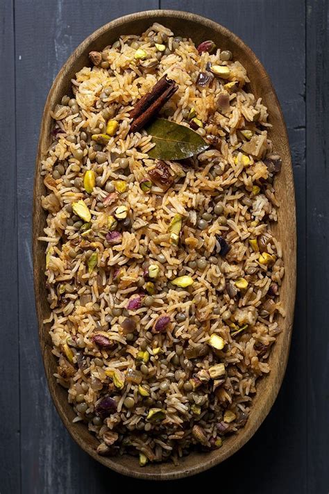 Lebanese Rice And Lentil Pilaf Recipe Mujadara Vegan Recipe