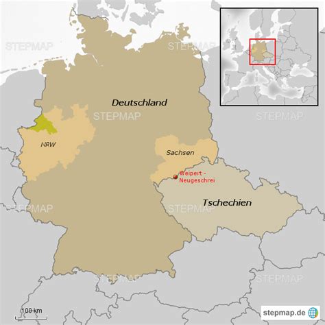 Das erzgebirge gehört zu den höchsten mittelgebirgen deutschlands. Landkarte Erzgebirge Deutschland - Karte europa