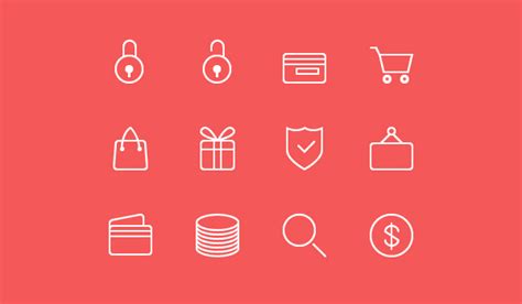 24 Ecommerce Line Icons Psd Ai Graphicsfuel