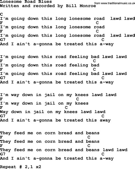 Lonesome Road Blues Bluegrass Lyrics With Chords