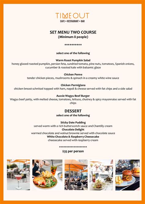two course set menu time out federation square melbourne restaurant cafe breakfast