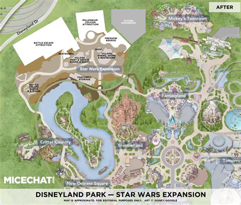 Star Wars Land Map The Layout Of Disneylands New Galaxy