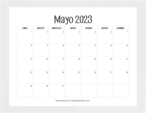 Calendario Mayo De 2023 Para Imprimir 74ds Michel Zbinden Co Reverasite