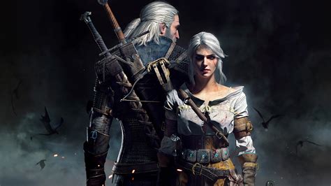 2048x1152 Resolution Geralt And Ciri The Witcher 3 Game Poster