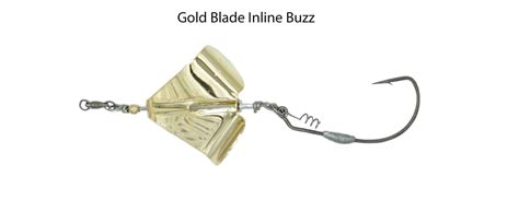 Snakehead Gold Inline Buzz Bait Bustem Baits