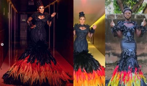Iyabo Ojo Blows Hot After A Fan Messed With Her N37 5million Amvca Dress Nigerian Wedding