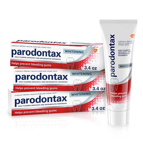 Buy Parodontax Whitening Toothpaste For Bleeding Gums 3 4 Ounce Pack