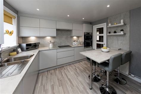 Modern Handle Less Matt Light Grey Kitchen From Our Ashley Ann Nordic
