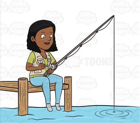 Download High Quality Fishing Clipart Woman Transparent Png Images