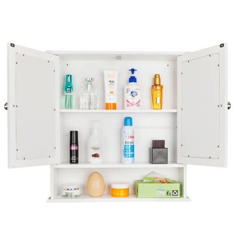 Ubesgoo Bathroom Wall Mounted Cabinet Medicine Cabinet Storage