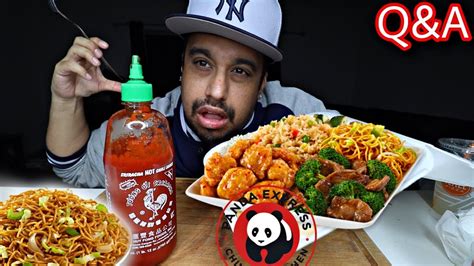 A full range of authentic chinese cuisines, from the hot and spicy entrees of the mandarin, szechuan and hunan provinces, PANDA EXPRESS, ANSWERING Q&A | CHINESE FOOD MUKBANG/EATING ...