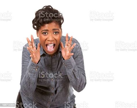 Black Woman Screaming Stock Photo Download Image Now 30 39 Years