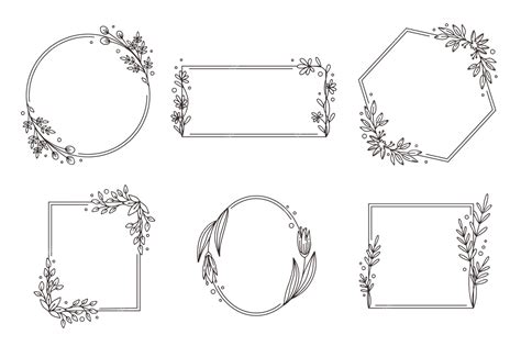 Vintage Floral Border Vector Free