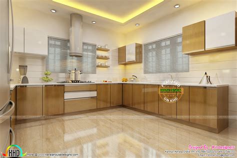 Dining Kitchen And Foyer Interiors Kerala Home Design And Floor Plans