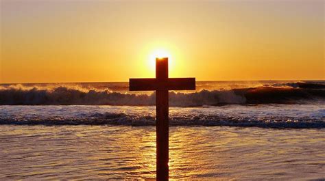 Easter Sunrise Cross Outer Banks 3 Photograph By Mark Lemmon