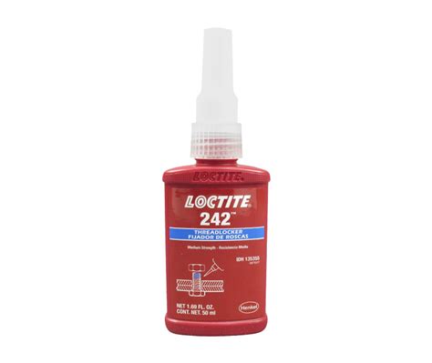 Henkel 24231 Loctite 242 Blue Medium Strength And Viscosity Threadlocking
