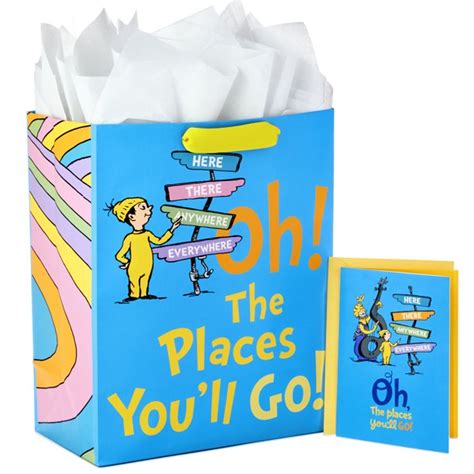 Our free personal address book service makes sending cards easy. Hallmark Large Dr. Seuss Graduation Gift Bag with Tissue ...