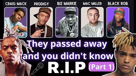 Rappers And Hip Hop Singers Who Passed Away And You Didnt Know Part 1 Youtube