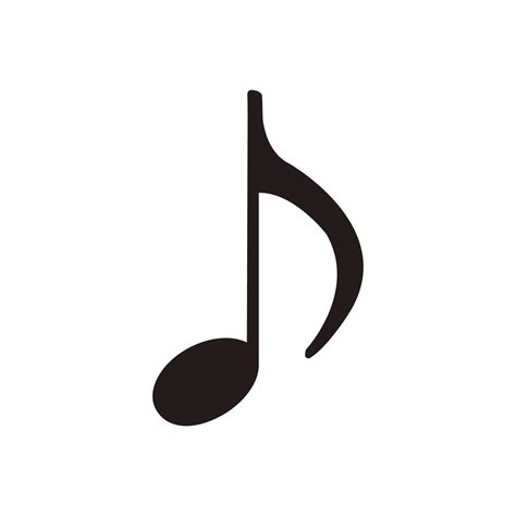 Music Note Vector Illustration Melody Symbol Musical Design Icon And